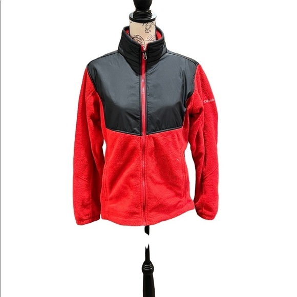 COLUMBIA fleece zip sweatshirt size L - Picture 2 of 5